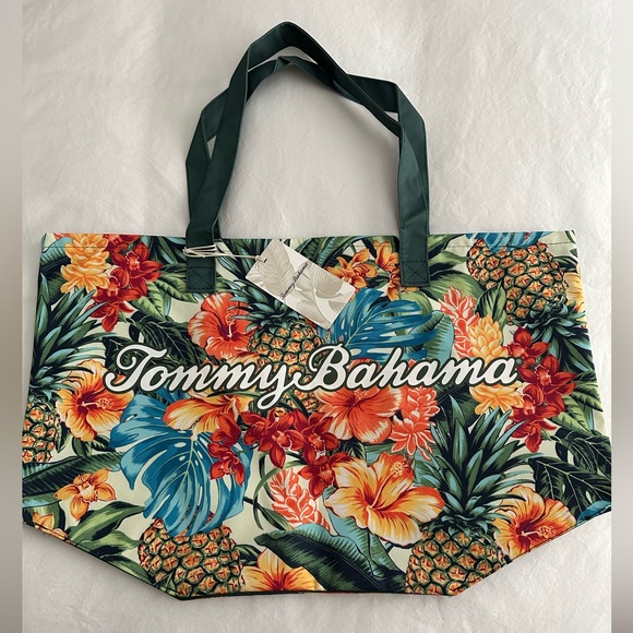 Tommy Bahama Handbags - NWT Tommy Bahama Tropical Pineapple Blooms Tote, waterproof